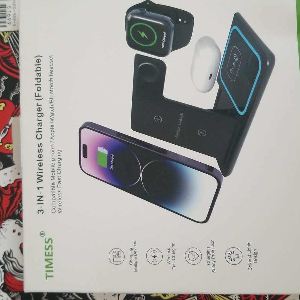 TIMESS 3 IN 1 CHARGER ( FOLDABLE )